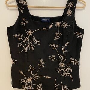 Ann Taylor Embroidered Tank Top